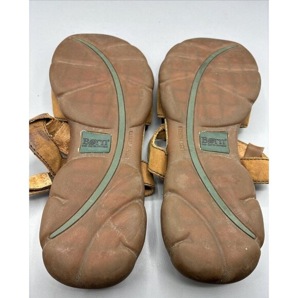 BORN Women’s Sandals Sz 9 Brown Leather Slingback Comfort Casual Summer - Picture 5 of 5